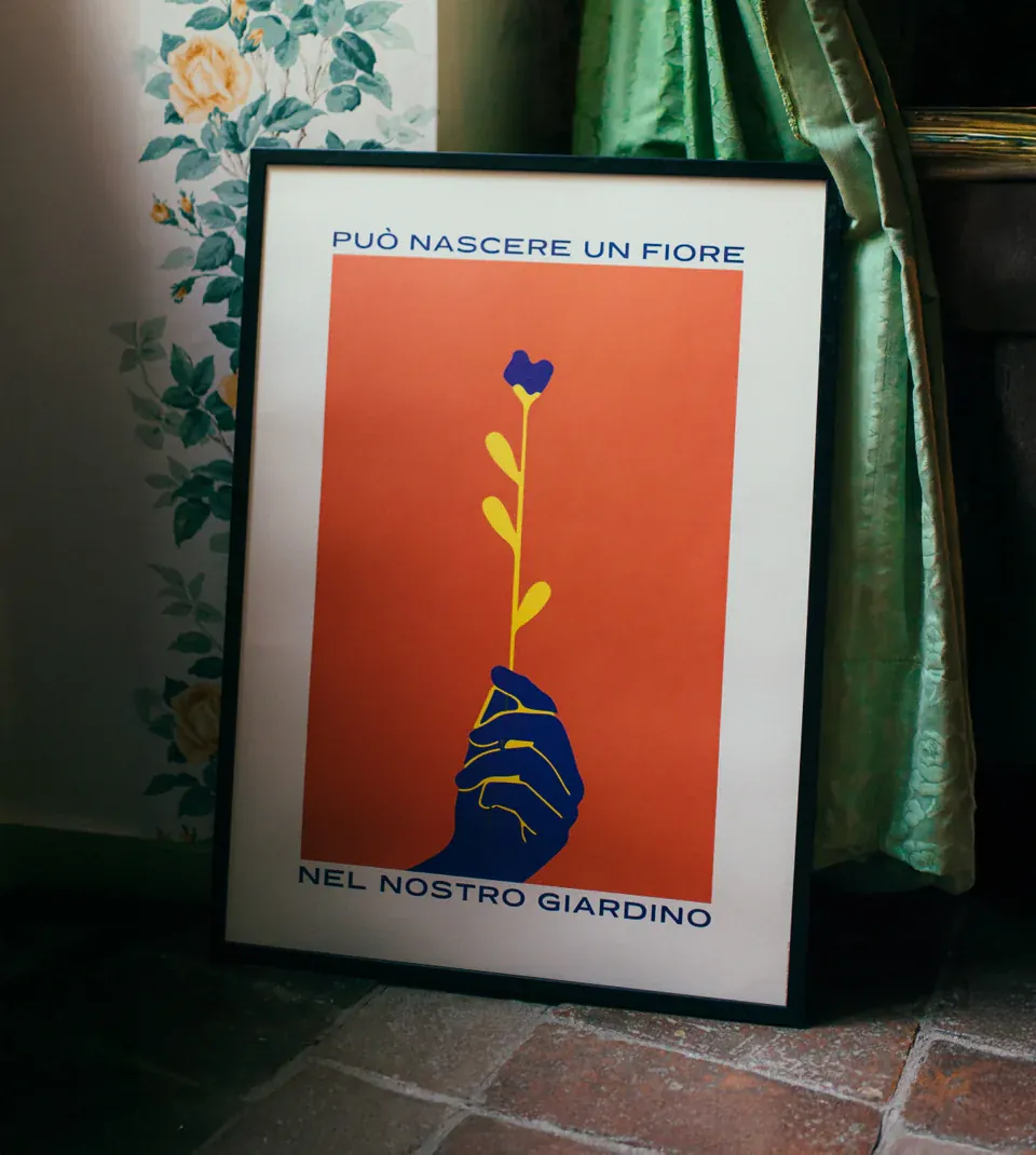 Può nascere un fiore poster